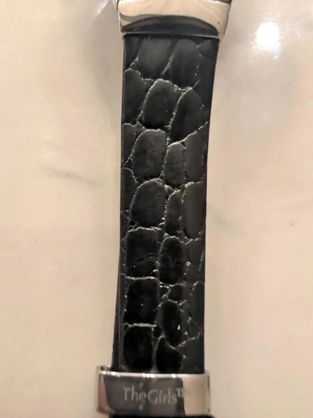 The Girls Tennis Girl Watch in Black & Silver Like New - Picture 7 of 8